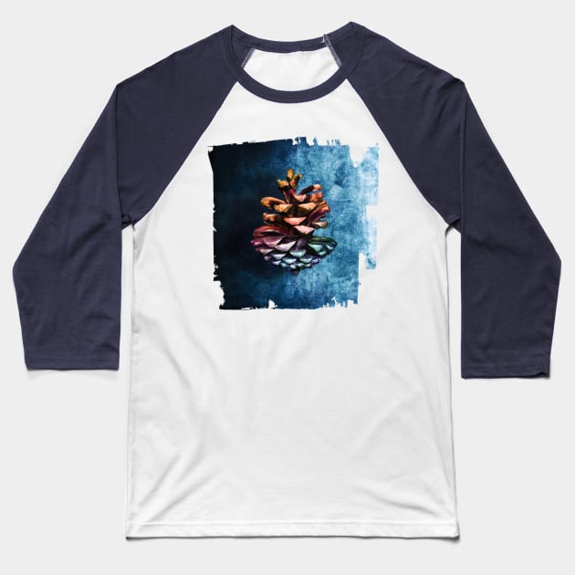 Pine cone distressed Baseball T-Shirt by PallKris